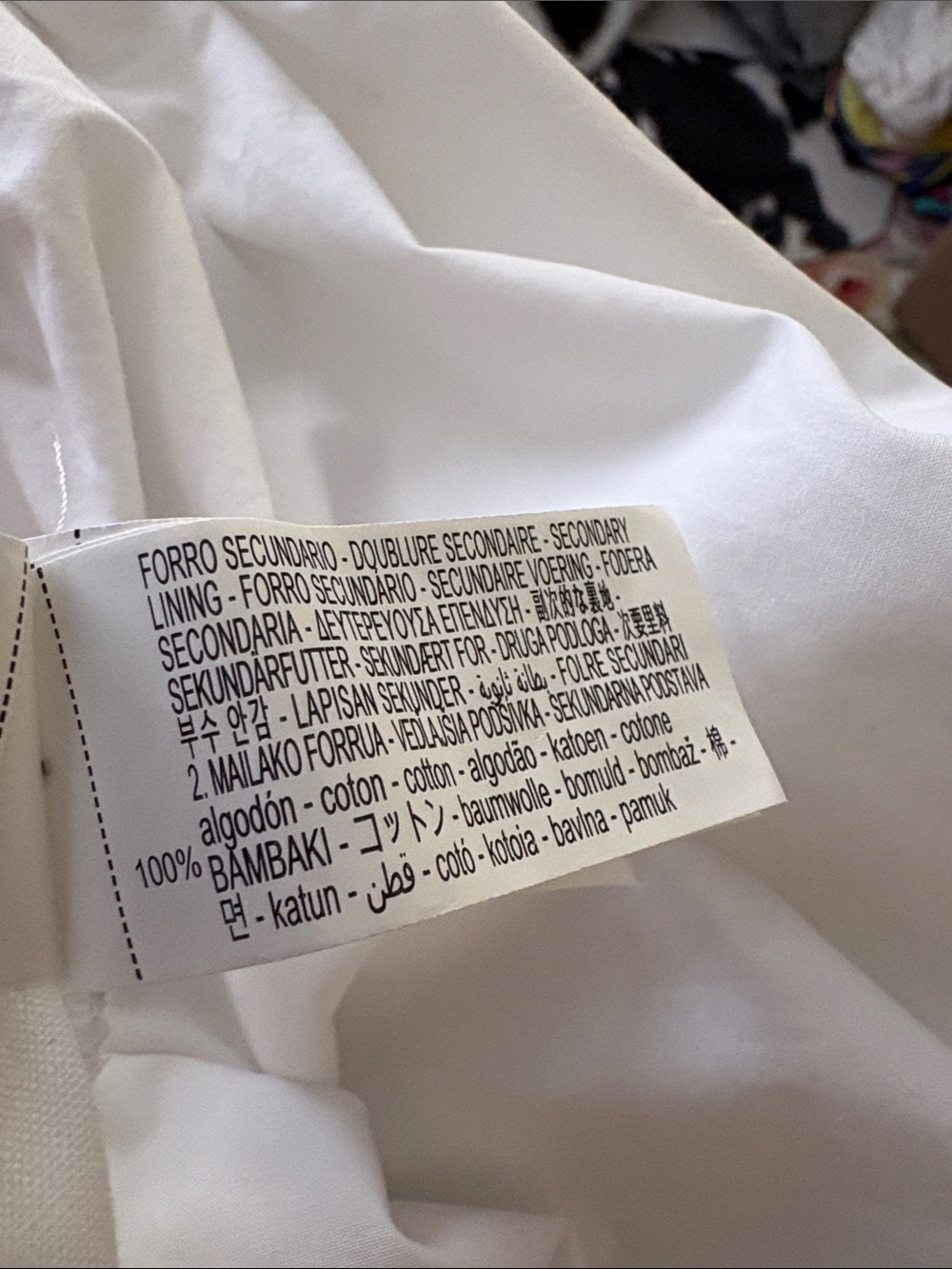 Zara White Tie-Shoulder Smocked Mini Dress. Cotton - Picture 6 of 9